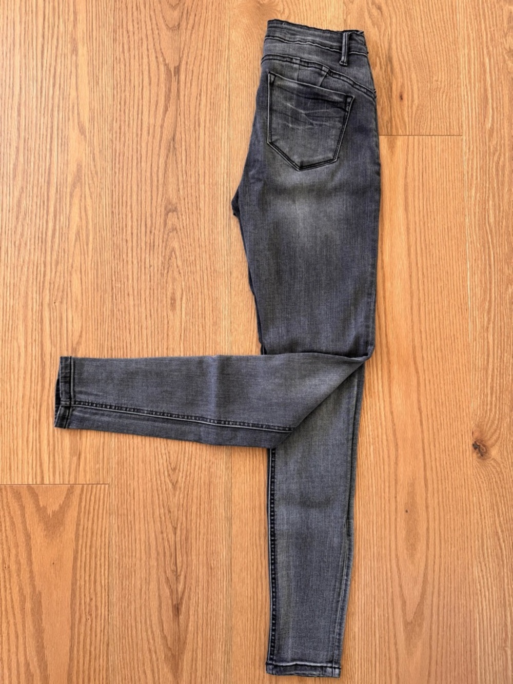 Primark Denim Co Dark Gray Skinny Jeans US 4 Mid Rise Stretch Denim